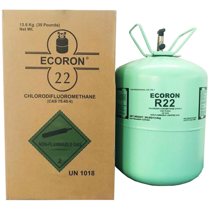 Gas lạnh R22 Ấn Độ Ecoron bình 22.7kg