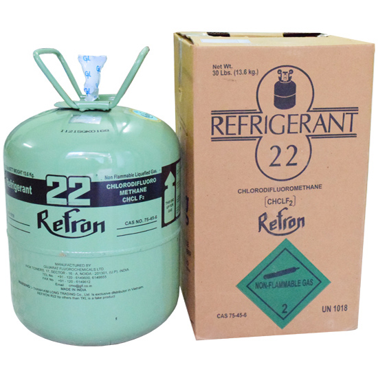 Gas lạnh R22 Ấn Độ Refron bình 22.7Kg