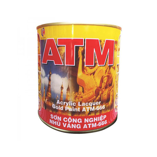 Sơn công nghiệp Nhũ Vàng ATM 666 lon 875ml