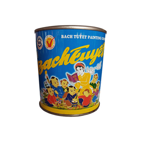 Sơn mạ kẽm trắng, xám, đen mờ Bạch Tuyết 0.8kg